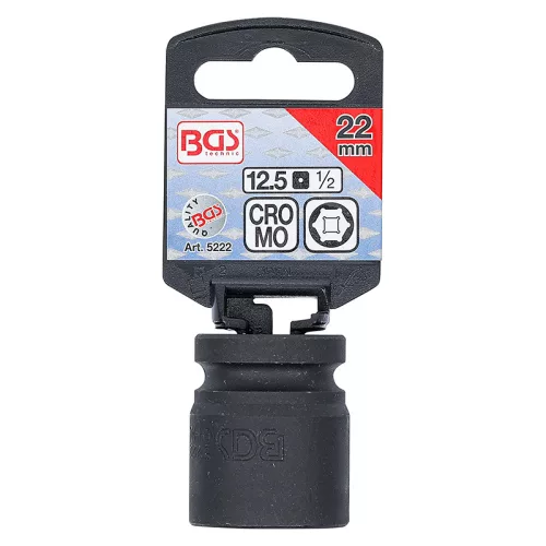 Gépi dugókulcs, hatlapú, 1/2", 22 mm