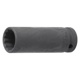   Gépi dugókulcs, tizenkétlapú, hosszított, 1/2", 21 mm