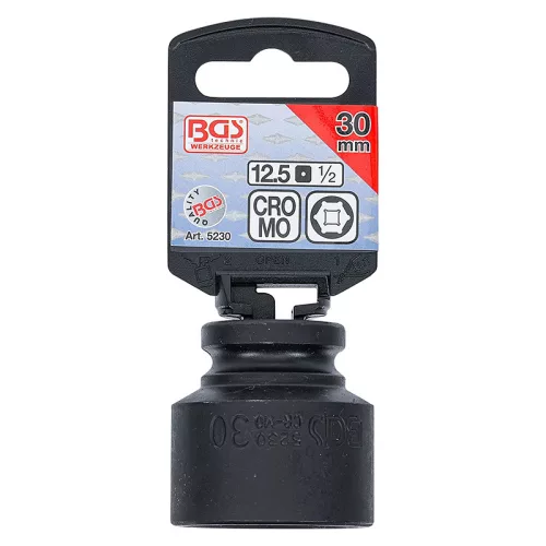 Gépi dugókulcs, hatlapú, 1/2", 30 mm