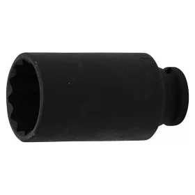   Gépi dugókulcs, tizenkétlapú, hosszított, 1/2", 32 mm