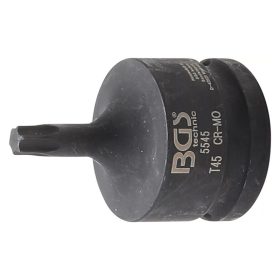 Gépi bit-dugókulcs, Torx, 3/4", rövid, T45
