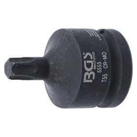 Gépi bit-dugókulcs, Torx, 3/4", rövid, T55