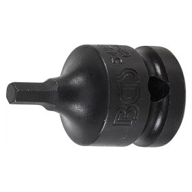 Gépi bit-dugókulcs, imbusz, 1/2", rövid, 5 mm