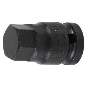 Gépi bit-dugókulcs, imbusz, 1/2", rövid, 19 mm