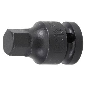 Gépi bit-dugókulcs, imbusz, 1/2", rövid, 14 mm