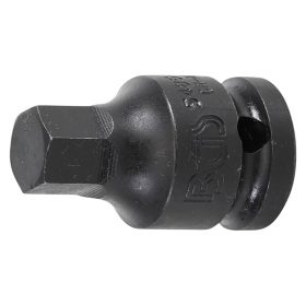 Gépi bit-dugókulcs, imbusz, 1/2", rövid, 13 mm