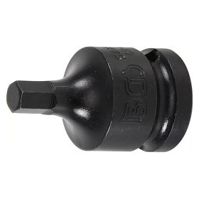 Gépi bit-dugókulcs, imbusz, 1/2", rövid, 7 mm