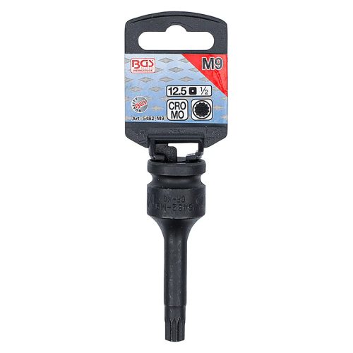 Gépi bit-dugókulcs, XZN, 1/2", hosszított, M9