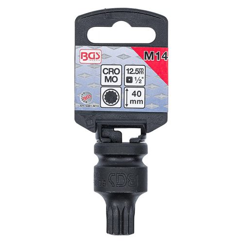 Gépi bit-dugókulcs, XZN, 1/2", rövid, M14