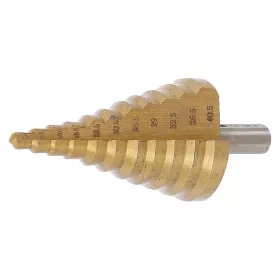 Lépcsős lemezfúró, HSS 4241, TiN, Ø 6 - 40,5 mm