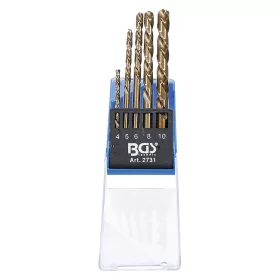   Balos csigafúró készlet, HSS-Co 5% kobalt, 4 - 10 mm, 5 darabos