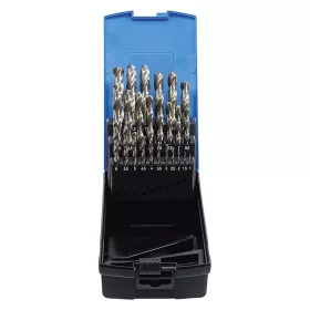   Csigafúró készlet, HSS, köszörült, 1 - 13 mm, 25 darabos