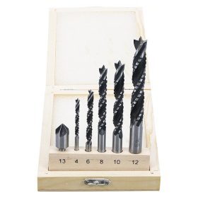 Fafúró-maró készlet, 4 - 12 mm, 6-darabos