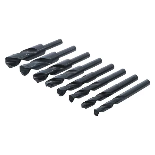 Szűkített szárú fémfúró készlet, HSS, 13 - 25 mm, 8 darabos