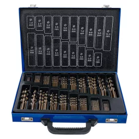   Csigafúró készlet, HSS-Co 5% kobalt, 1 - 10 mm, 170 darabos