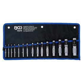 Lyukasztó készlet, 2 - 22 mm, 15 darabos