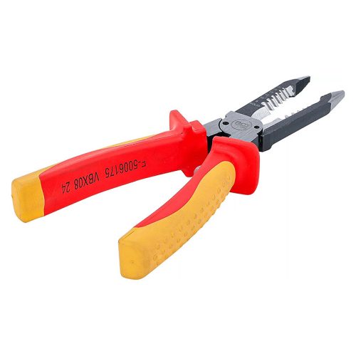 VDE szigetelt csupaszoló fogó, 200 mm