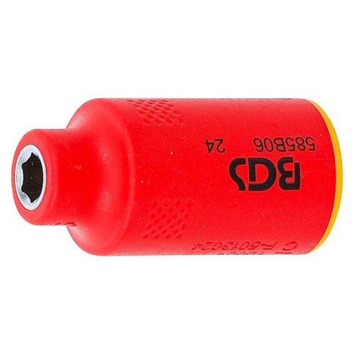 VDE dugókulcs hatszögletű, 3/8", 6 mm