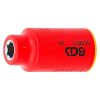 VDE dugókulcs hatszögletű, 3/8", 7 mm