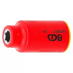 VDE dugókulcs hatszögletű, 3/8", 7 mm