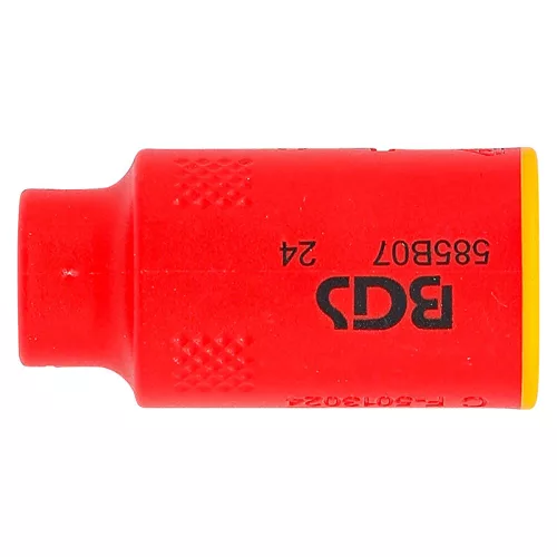 VDE dugókulcs hatszögletű, 3/8", 7 mm