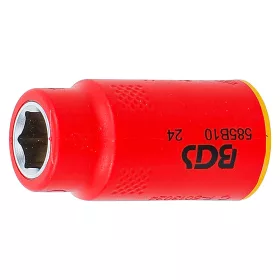 VDE dugókulcs hatszögletű, 3/8", 10 mm