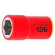 VDE dugókulcs hatszögletű, 3/8", 14 mm