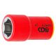 VDE dugókulcs hatszögletű, 3/8", 15 mm