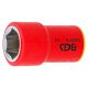 VDE dugókulcs hatszögletű, 3/8", 16 mm