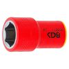 VDE dugókulcs hatszögletű, 3/8", 17 mm