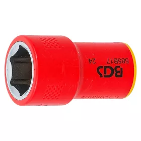 VDE dugókulcs hatszögletű, 3/8", 17 mm