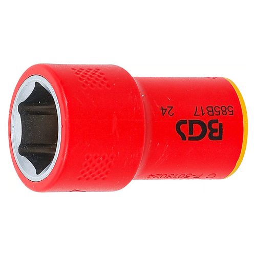 VDE dugókulcs hatszögletű, 3/8", 17 mm