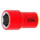 VDE dugókulcs hatszögletű, 3/8", 17 mm