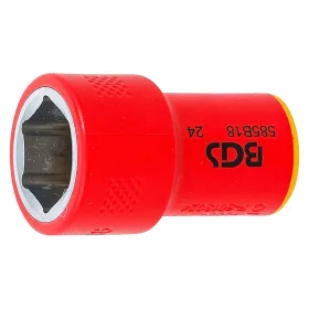 VDE dugókulcs hatszögletű, 3/8", 18 mm