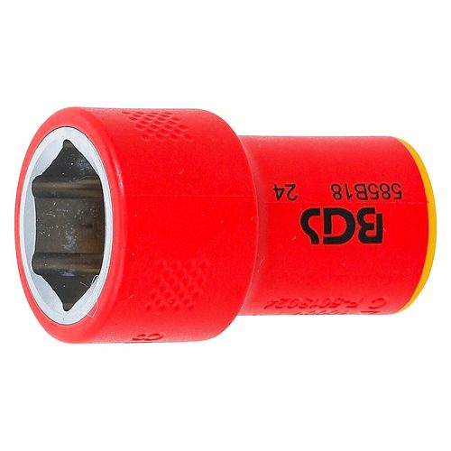 VDE dugókulcs hatszögletű, 3/8", 18 mm