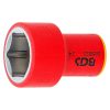 VDE dugókulcs hatszögletű, 3/8", 22 mm