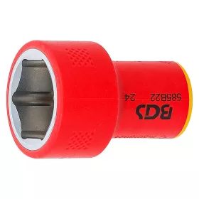 VDE dugókulcs hatszögletű, 3/8", 22 mm