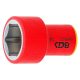 VDE dugókulcs hatszögletű, 3/8", 22 mm