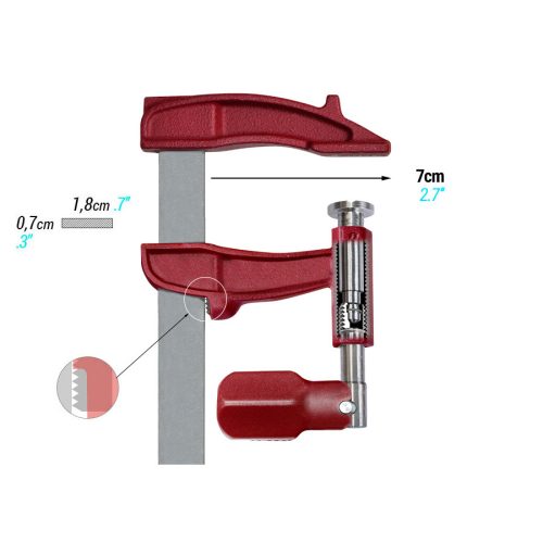 Maxipress szorító, 70x300 mm, PIHER