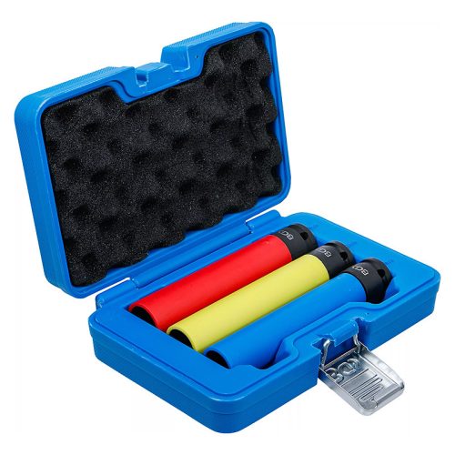 Légkulcsfej készlet, extra mély, 1/2", 17 / 19 / 21 mm, 3 darabos