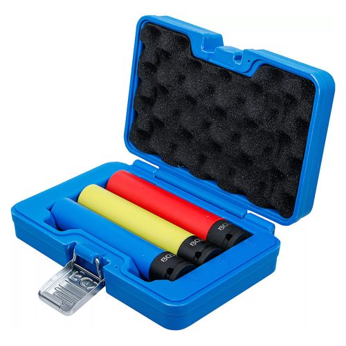 Légkulcsfej készlet, extra mély, 1/2", 17 / 19 / 21 mm, 3 darabos