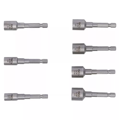 Sérült csavar és anya kiszedő készlet, 1/4"-os bit szárral, fúrógépekhez, 7 darabos