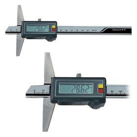   Digitális mélységmérő tolómérő, 0 - 150 mm, IP67, inox, DIN862