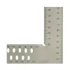 INOX ácsderékszög, 800 x 320 mm , jelölő furatokkal
