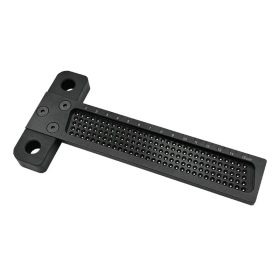 Talpas jelölő vonalzó, 200 mm, alumínium