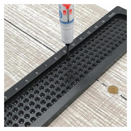 Talpas jelölő vonalzó, 200 mm, alumínium