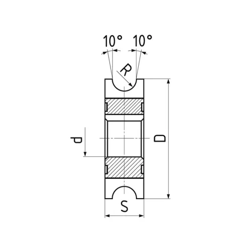 Homorú félkörmaró, R 1,25 x Ø 50 mm, HSS-E-Co5, DIN855A, ZPS