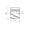 Homlok-palástmaró, Ø 50 x 40 x 22 mm, N, 30°, HSS-E-Co5, ZPS