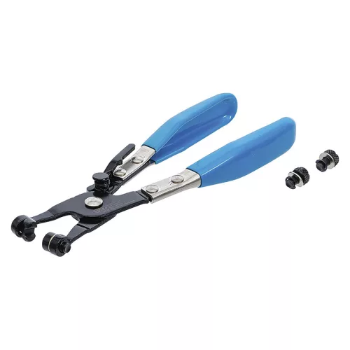 Csőbilincs fogó, 200 mm, racsnis