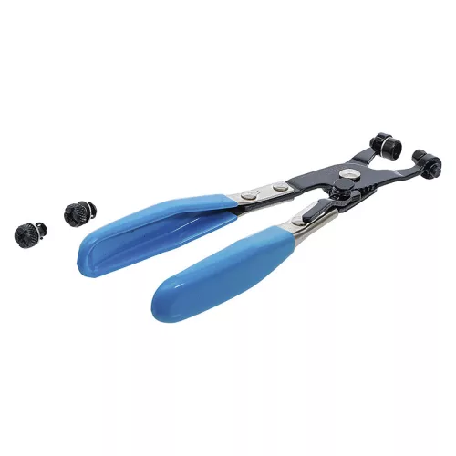 Csőbilincs fogó, 200 mm, racsnis